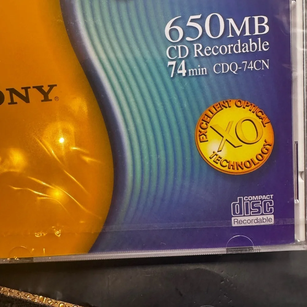 Sony CD-R Recorder Media CDQ-74CN 650MB 74min with Jewel Case Three Pack NIP